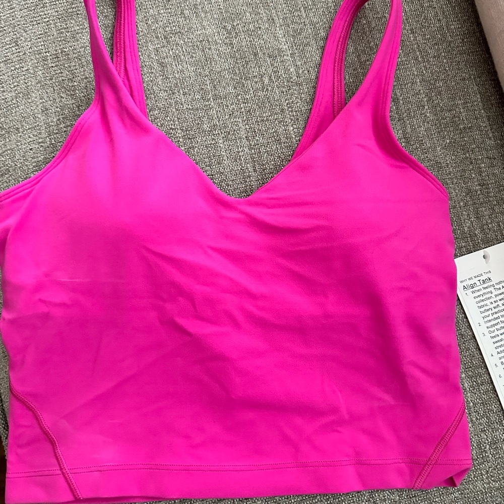 Lululemon Align Tank Sonic Pink NWT Size 4